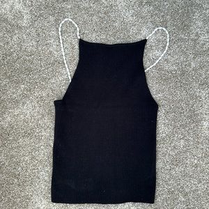 Musier ribbed knitted vest